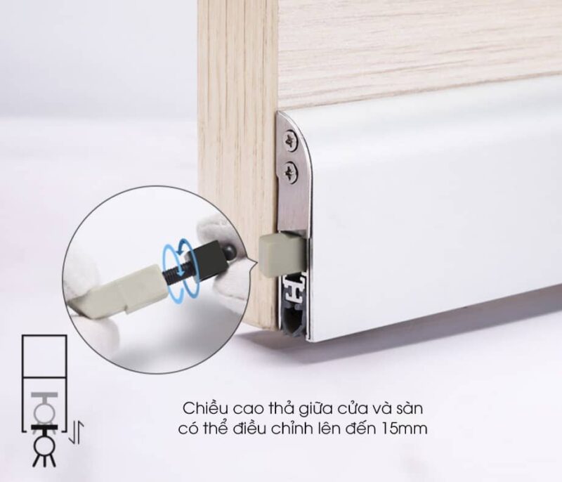 Thanh chắn bụi cách âm cho cửa phòng DU1000 3