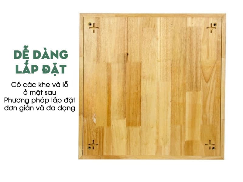 Vách gỗ cao su tán âm hiện đại đa năng TGDN1 9