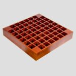 Vách gỗ tán âm hiệu quả màu gỗ gụ đẹp mắt TGD2