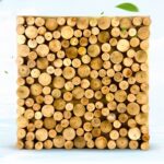 Vách gỗ tán âm trang trí dạng ma trận sáng tạo TGDW6