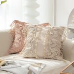 Vỏ gối trang trí sofa thắt nút Macrame PCH4489