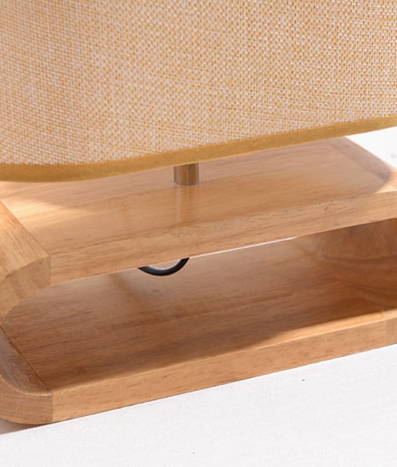 Đèn để bàn phòng ngủ thân gỗ sáng tạo XC9003 11