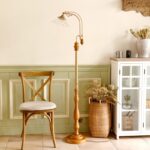 Đèn sàn bằng gỗ nguyên khối cổ điển BL5116