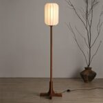 Đèn sàn bằng gỗ phong cách Á Đông JX191