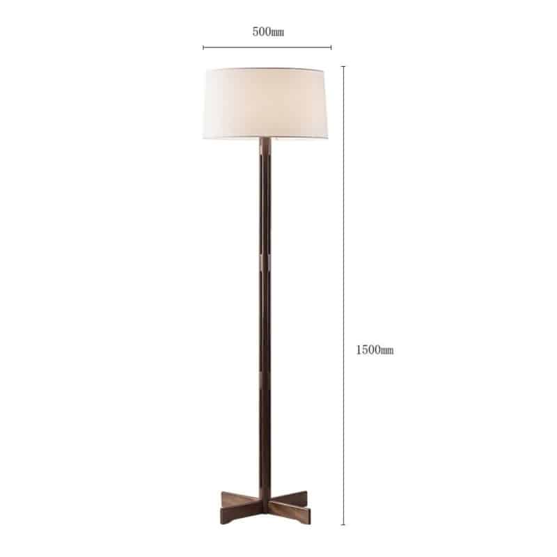 Đèn sàn bằng gỗ sồi phòng khách tối giản BO1136 8