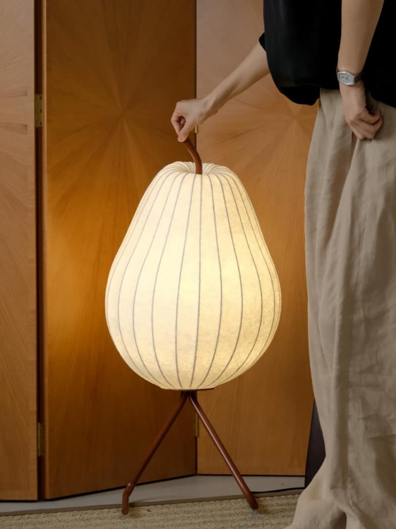 Đèn sàn bằng lụa dáng quả lê sáng tạo LA024 3