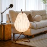 Đèn sàn bằng lụa dáng quả lê sáng tạo LA024