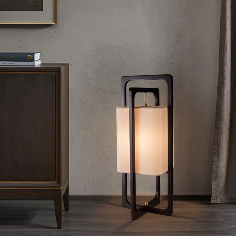 Đèn sàn gỗ phòng khách phong cách Á Đông JX228 5