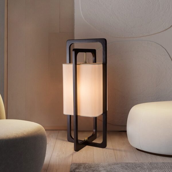 Đèn sàn gỗ phòng khách phong cách Á Đông JX228