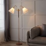 Đèn sàn phòng khách hai đầu cổ điển XD0123