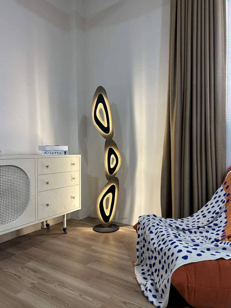 Đèn sàn thép không gỉ phòng ngủ nghệ thuật H9461 5