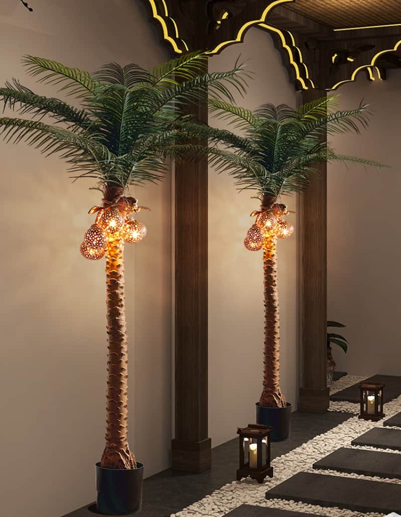 Đèn sàn trang trí hình cây dừa sáng tạo YS0982 2