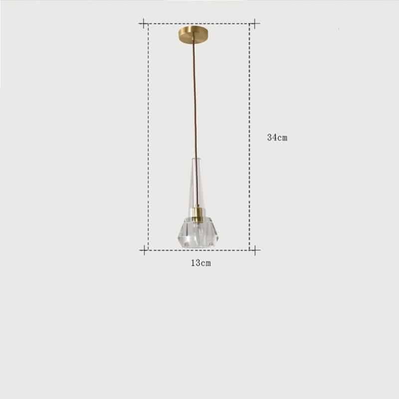 Đèn thả bàn ăn bằng pha lê sáng tạo HL886 9