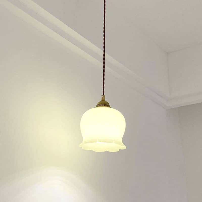 Đèn thả đầu giường bằng đồng hoa linh lan D1138 7