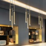 Đèn thả trần đồng hình ống trụ hiện đại FLM003 - bìa