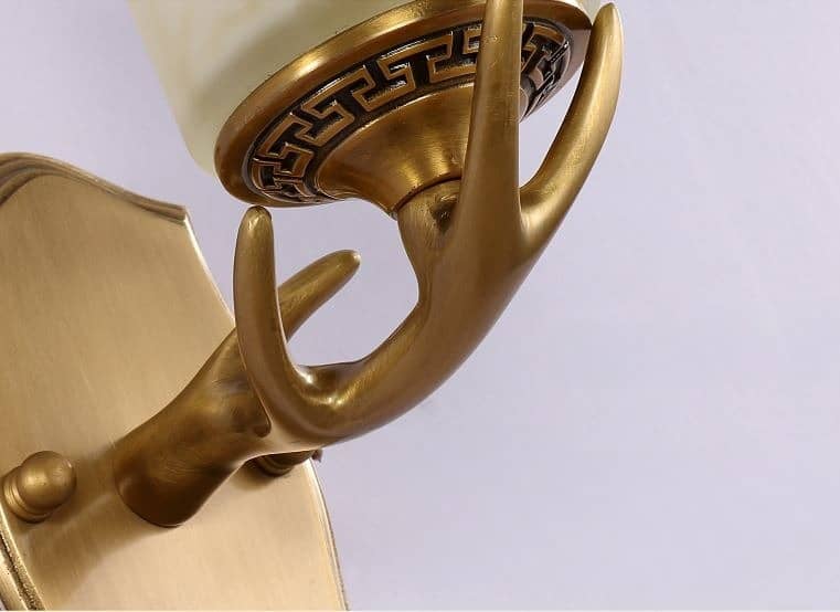 Đèn tường cổ điển nhung hươu bằng đồng TM6728 6