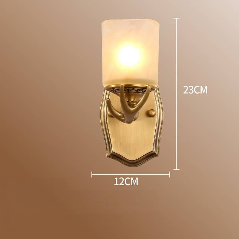 Đèn tường cổ điển nhung hươu bằng đồng TM6728 9