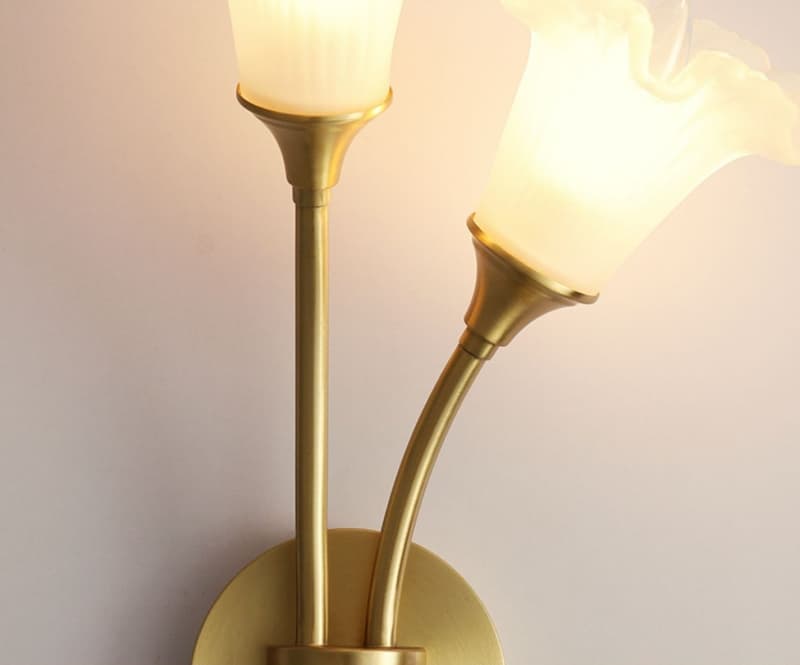 Đèn tường đồng hoa cẩm chướng hiện đại ZH1883 11