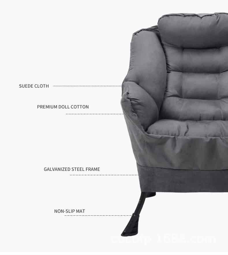 Ghế sofa lười thư giãn tại nhà kèm đôn LRY885 10