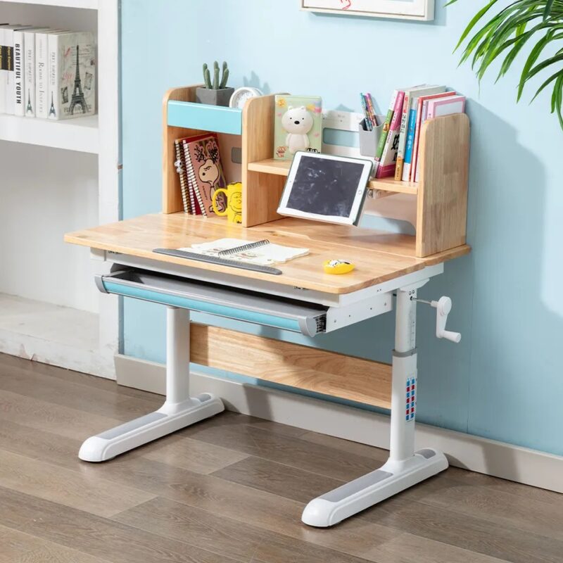 Bàn chống gù nâng hạ gỗ tự nhiên cho trẻ YDH120 1