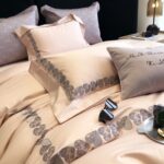Bộ chăn ga trải giường cotton trái tim yêu ZH4533A