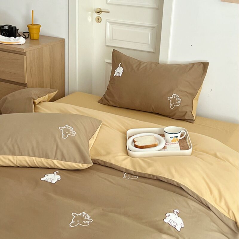 Bộ chăn ga vỏ gối cotton Hổ con tinh nghịch MM7805 3