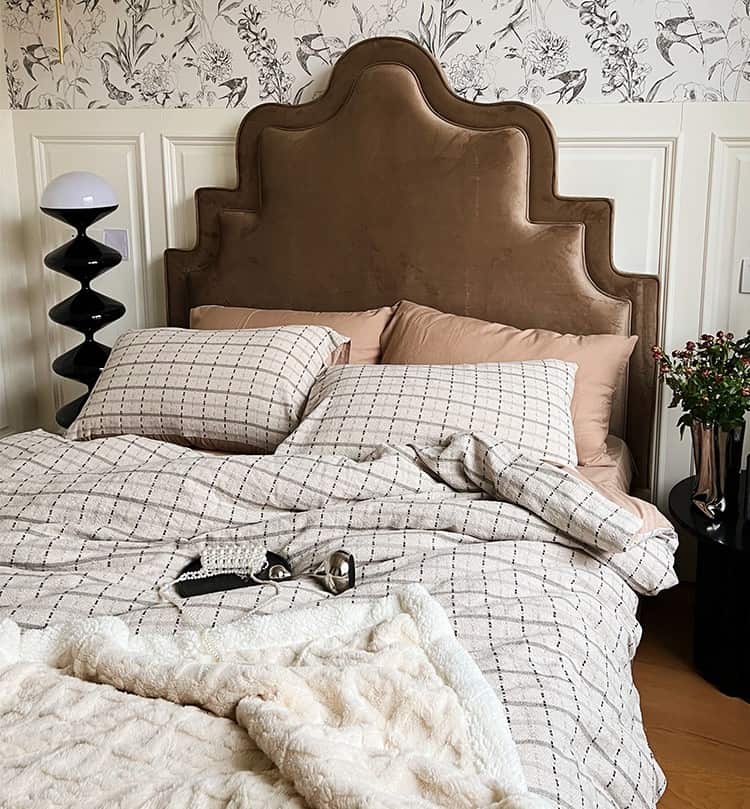 Bộ chăn ga vỏ gối họa tiết kẻ sọc Jacquard MM6700 11
