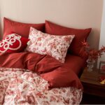 Bộ chăn ga vỏ gối sợi bông họa tiết ngàn hoa JJ7326
