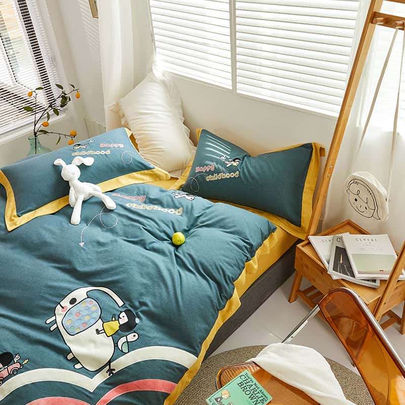 Bộ ra trải giường Cotton cà rốt Jenny ZH2236C 12
