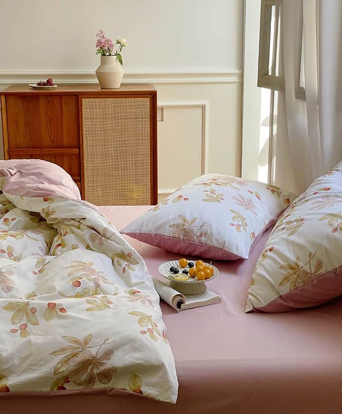 Bộ chăn ga gối họa tiết bông hoa nhỏ MM6713 5