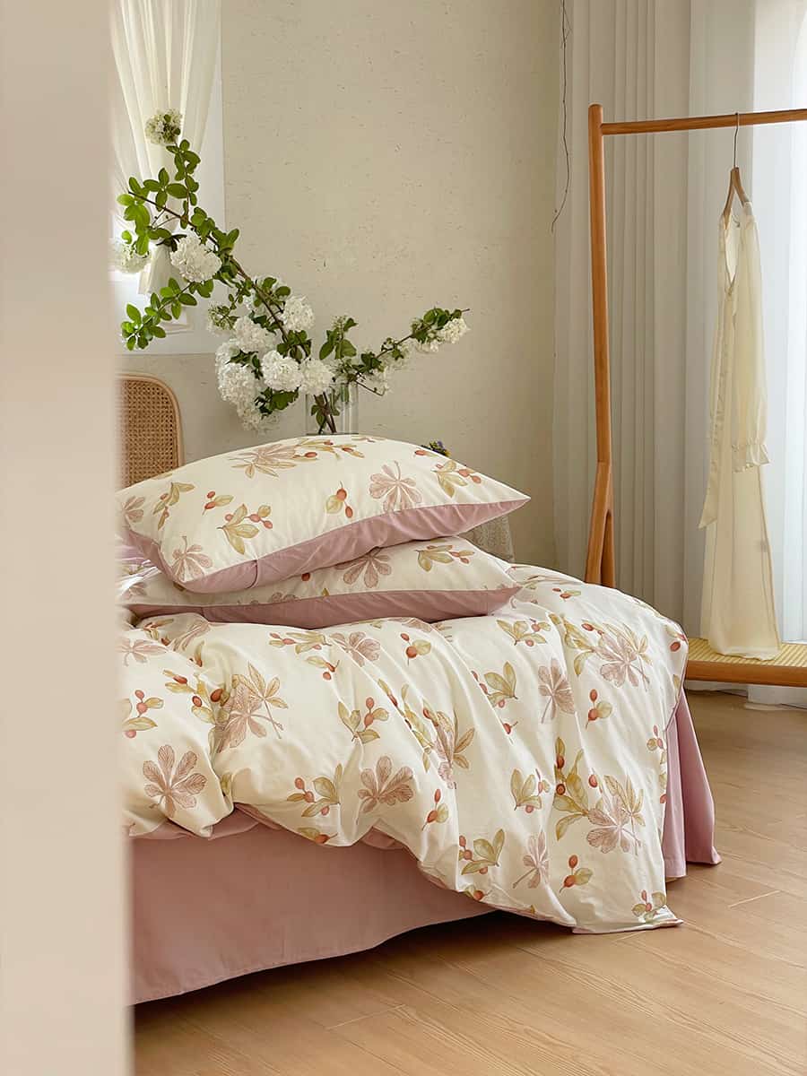 Bộ chăn ga gối họa tiết bông hoa nhỏ MM6713 8