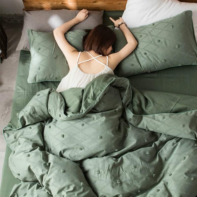 Bộ chăn ga gối tua rua phong cách Bắc Âu ZH8386 8