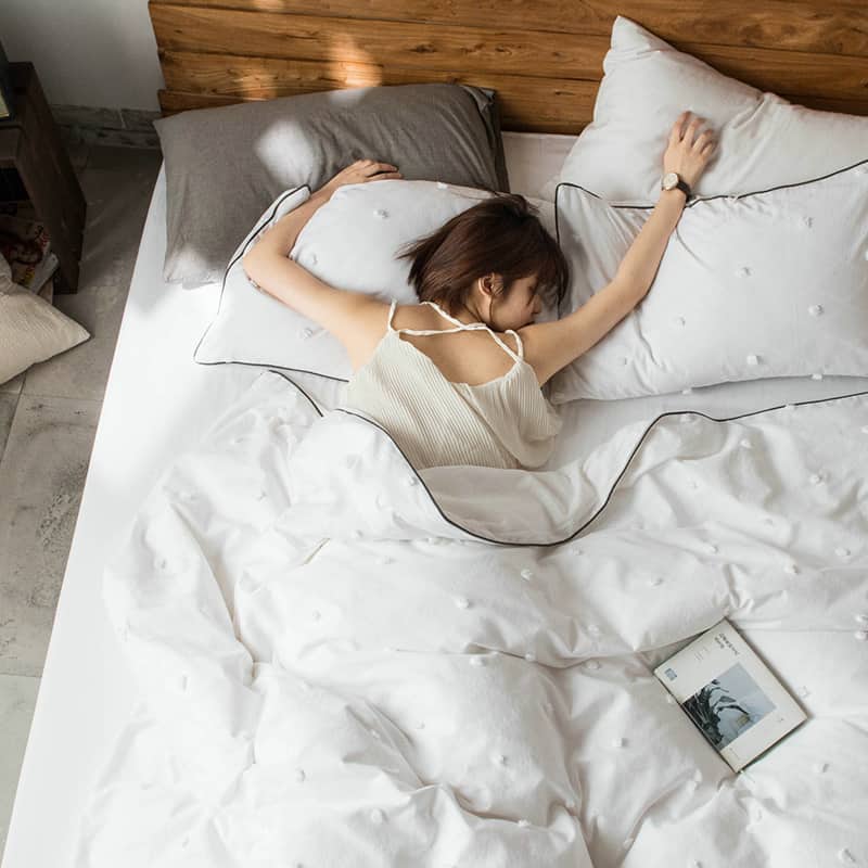 Bộ chăn ga gối tua rua phong cách Bắc Âu ZH8386 9