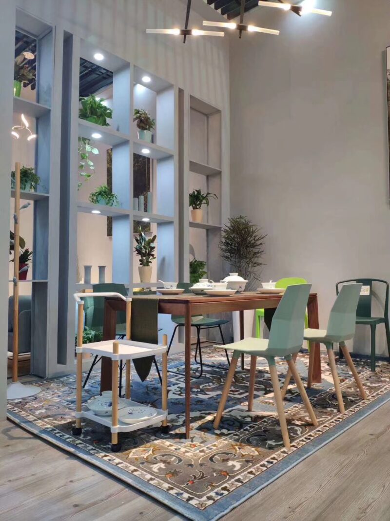 Ghế ăn Eames chân gỗ sồi cao cấp Bắc Âu WS777 3