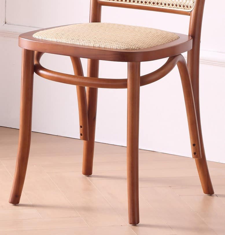 Ghế ăn gỗ sồi lưng mây đan cao cấp JX6815 10