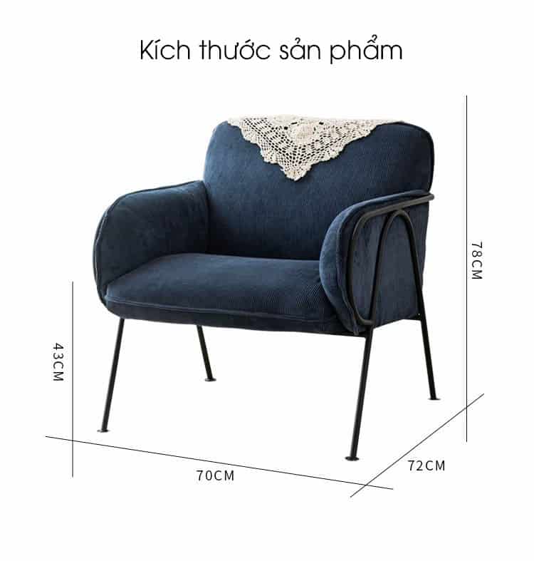 Ghế sofa thư giãn phong cách retro Bắc Âu JB807 12