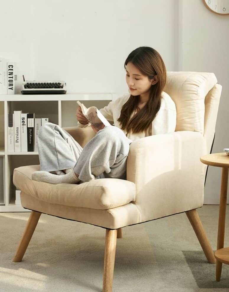 Ghế sofa lười thư giãn đọc sách kèm đôn WS6095 12