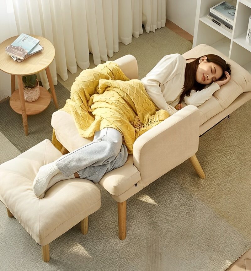 Ghế sofa lười thư giãn đọc sách kèm đôn WS6095 3