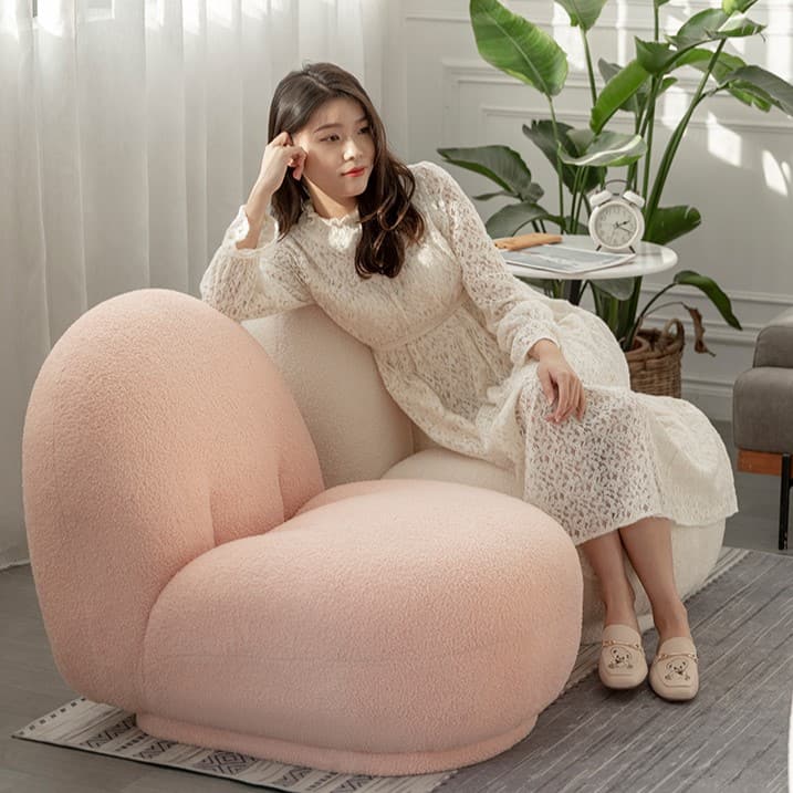Ghế sofa lười vải lông cừu hiện đại SH6656 12