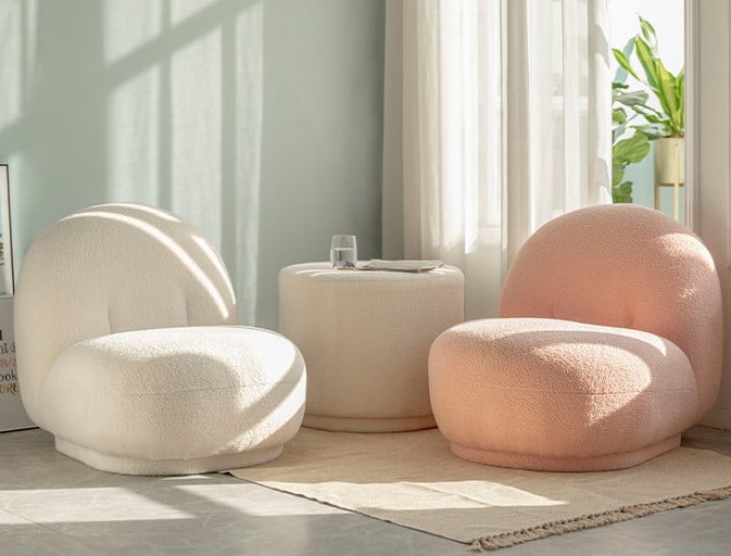 Ghế sofa lười vải lông cừu hiện đại SH6656 13