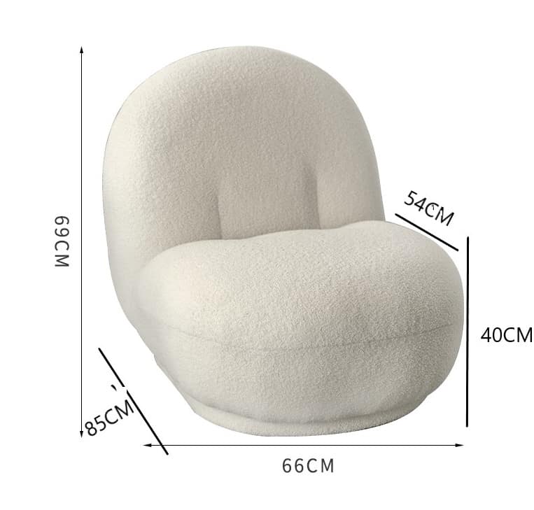 Ghế sofa lười vải lông cừu hiện đại SH6656 14