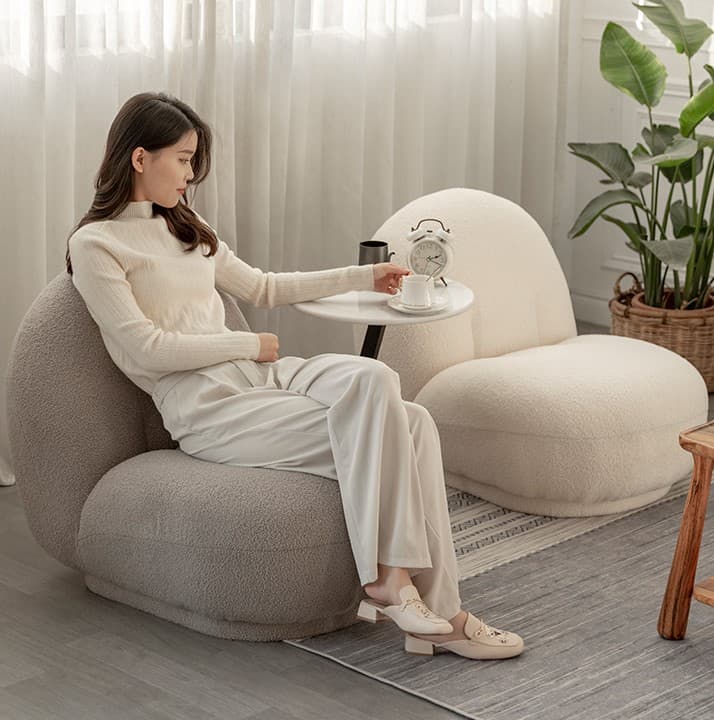 Ghế sofa lười vải lông cừu hiện đại SH6656 8