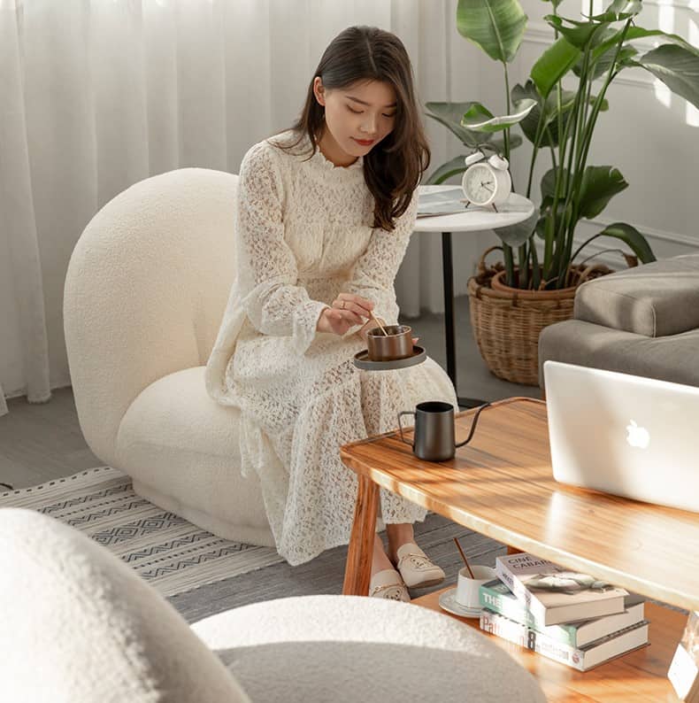 Ghế sofa lười vải lông cừu hiện đại SH6656 11