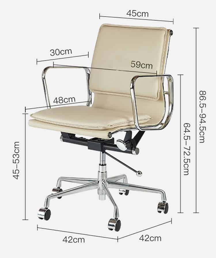 Ghế văn phòng Eames tựa lưng nâng hạ RZ012 14