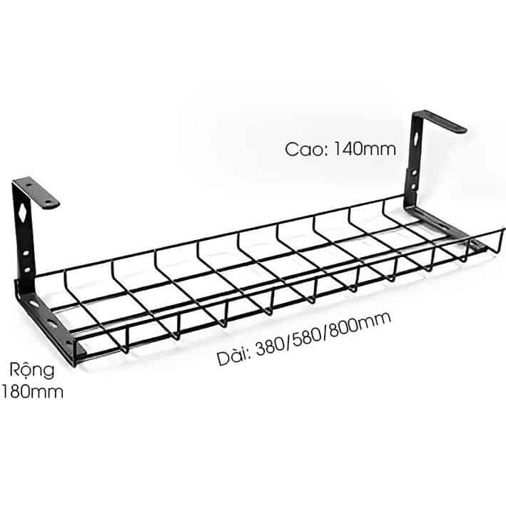 Giá đỡ ổ cắm điện dưới gầm bàn WS641 10