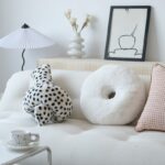 Gối tựa lưng phong cách Bắc Âu màu đen trắng BMH5865