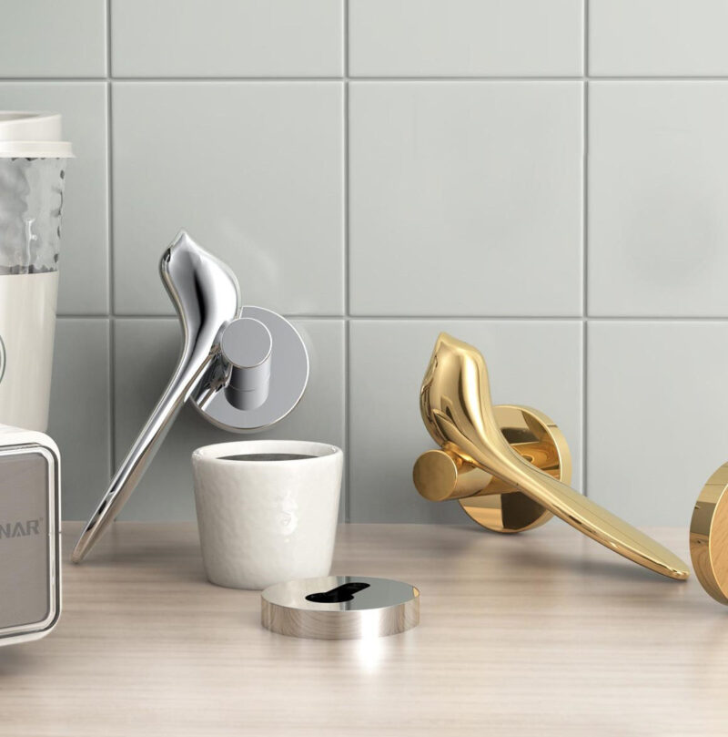 Khóa cửa đi hợp kim cao cấp tay gạt hình chim DA18 2