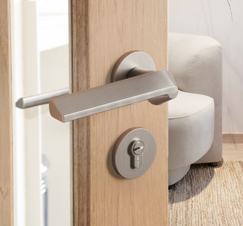 Khóa cửa tay gạt hiện đại TikTok hợp kim kẽm X045 3