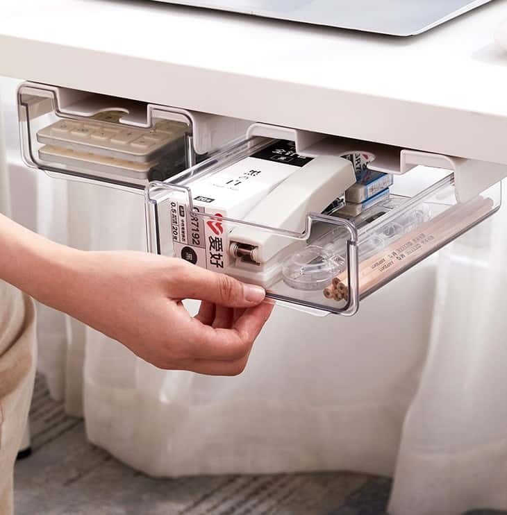 Ngăn kéo trong suốt gắn dưới bàn làm việc LY2324 5