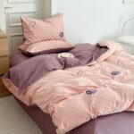 Bộ chăn ga gối cotton họa tiết củ khoai tím MM2275